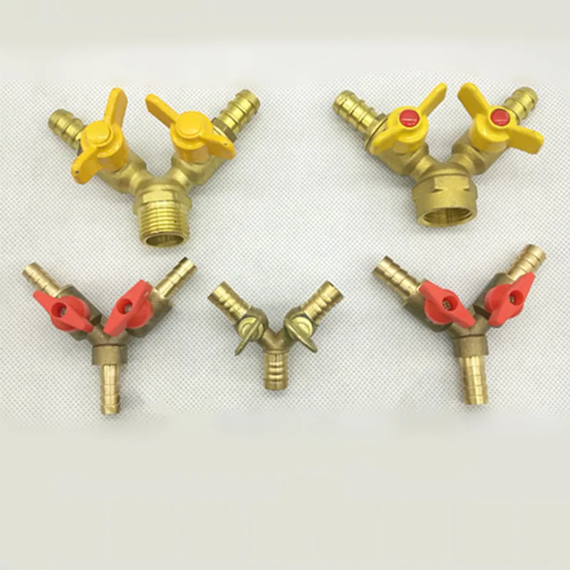 Spoke Nipple Brass - Brass Shut Ball Valve, Mangueira Barb,