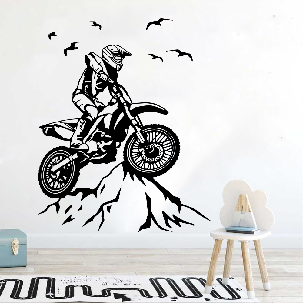 Mountain Biking Europe - Dirt bike montanha adesivo de parede