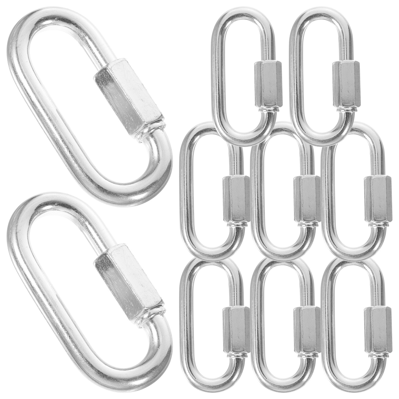 10 unidades de mosquetão de es - Chain Quick Link avaliação e preço