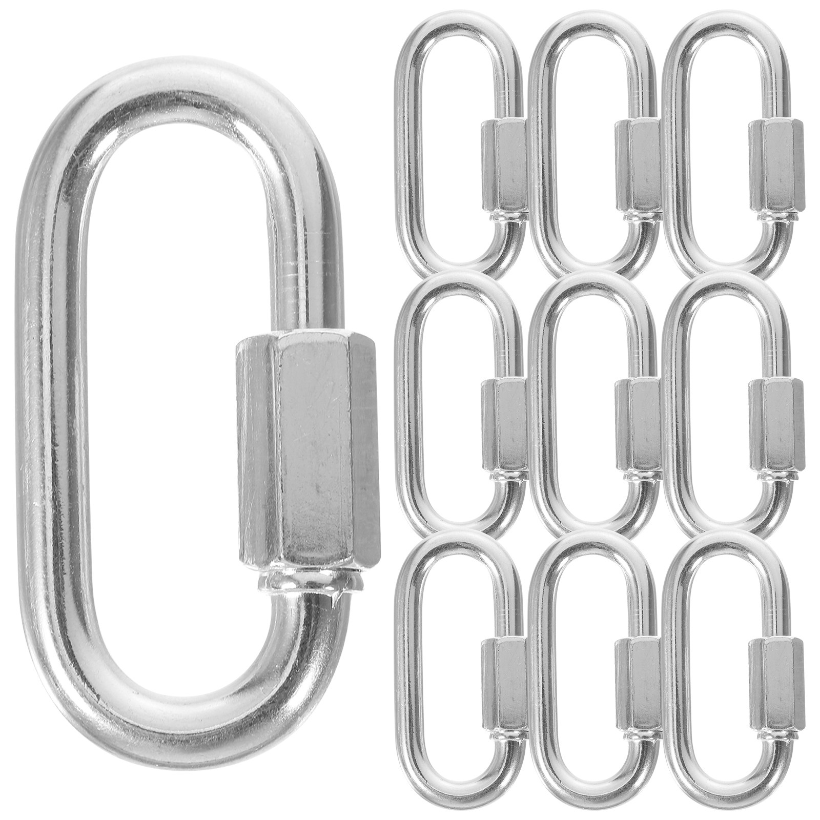 10 unidades de mosquetão de es - Chain Quick Link avaliação e preço