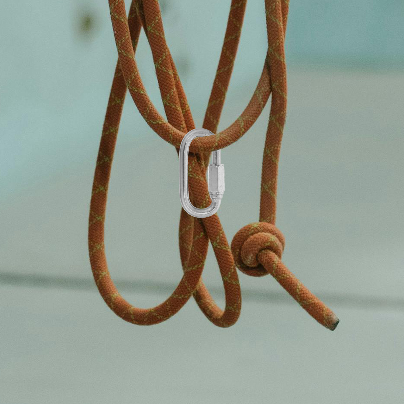 8 Peças Mosquetão de Aço Inoxi - Chain Quick Link avaliação e preço