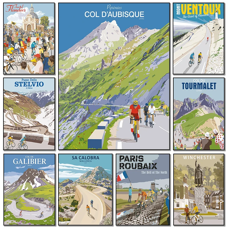Pôsteres de Arte de Ciclismo d - Mountain Biking Europe avaliação e preço